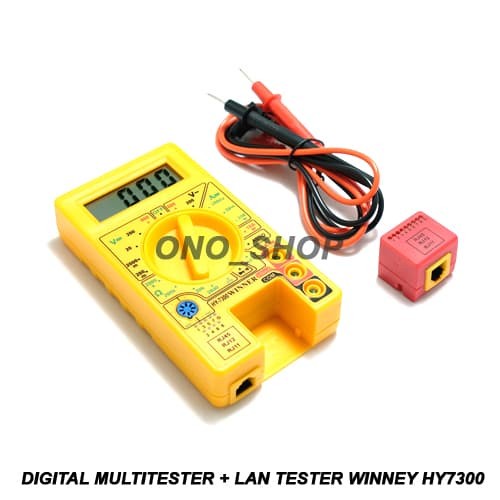 [BISA COD] Digital Multitester  Lan Tester Winner Hy7300 / Perlengkapan Rumah Tangga Murah / Perleng