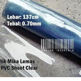 

Plastik Mika Lemas Bahan Tas / Taplak Meja 137cm Tebal 0.70mm - Standar