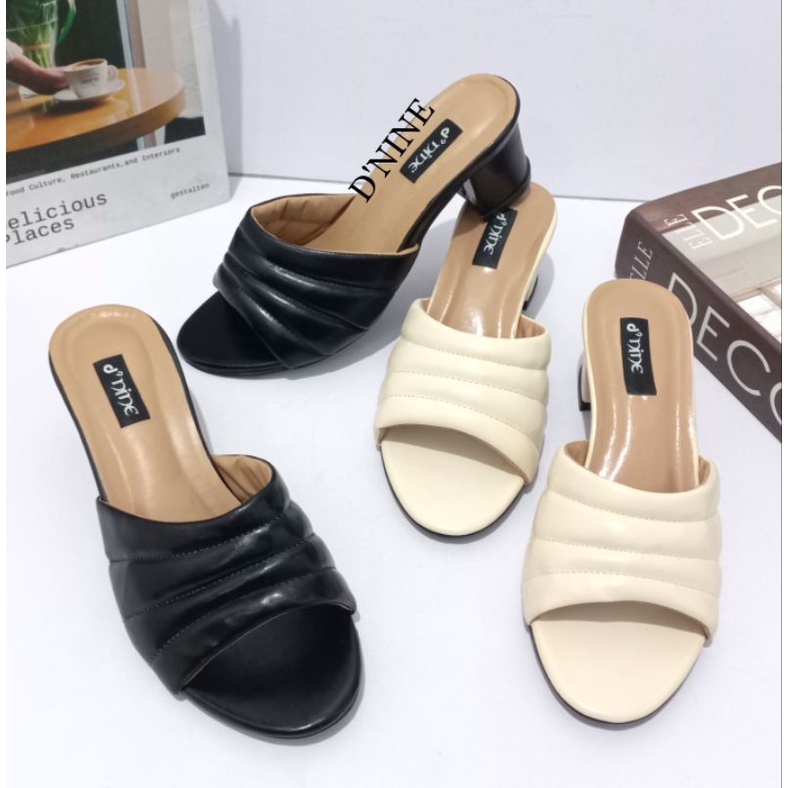 Sandal heels Sandal Wanita slop AN 03