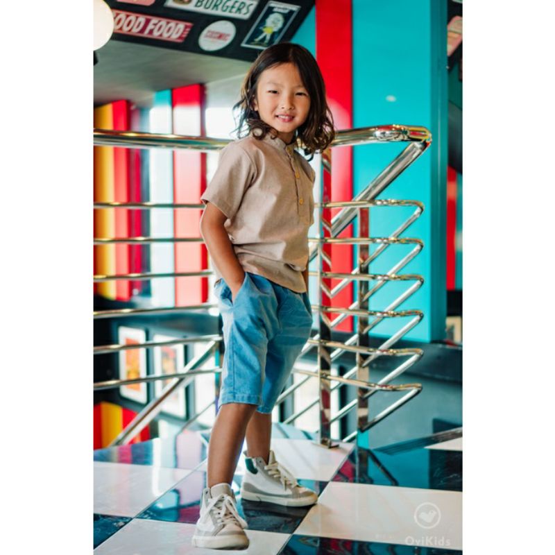 OVI KIDS LENNON-Celana Pendek Jeans Anak Perempuan Laki-Laki (1-8 Tahun)