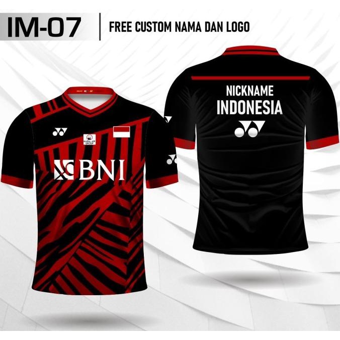 Jersey badminton yonex minions indonesia master open baju bulu tangkis