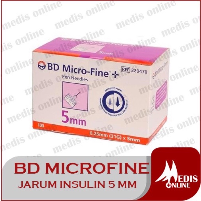 Jarum Insulin / BD microfine pro / BD microfine 4mm / micro fine pen needle / Ultrafine BOX / hijau 