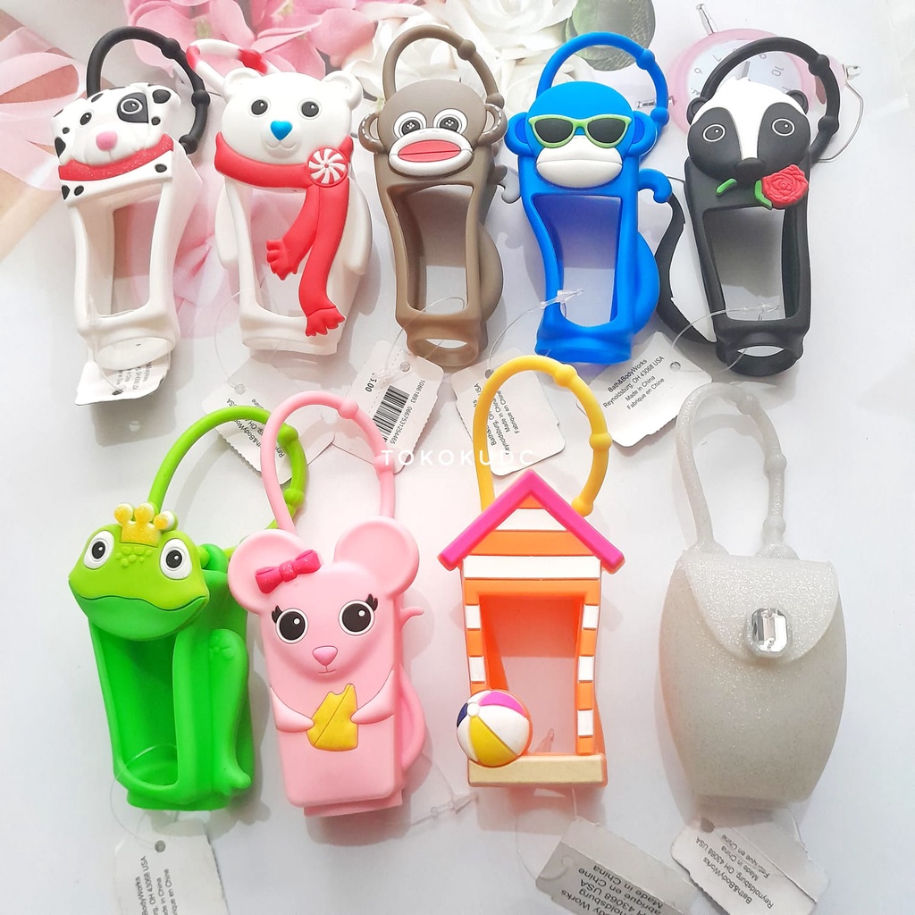 BATH BODY WORKS POCKETBAC HOLDER HAND SANITIZER HOLDER CHARACTER TANPA BOTOL