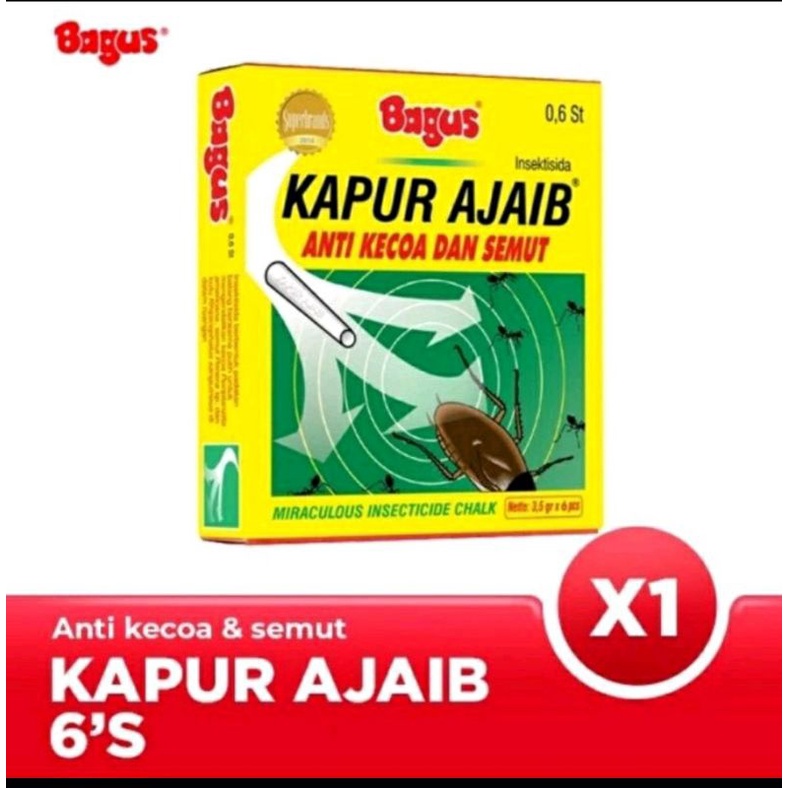 PAKET HEMAT KAPUR AJAIB ORIGINAL 1 DUS ISI 6 PAK (12 PCS)