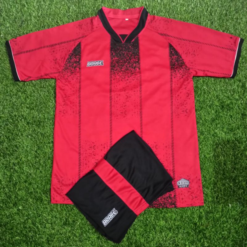 BRACE APPAREL - Stelan Jersey Futsal Jersey Sepakbola Brace JERSEY PINK HITAM