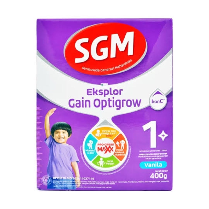 SGM EKSPLOR GAIN OPTIGROW VANILLA 400mg