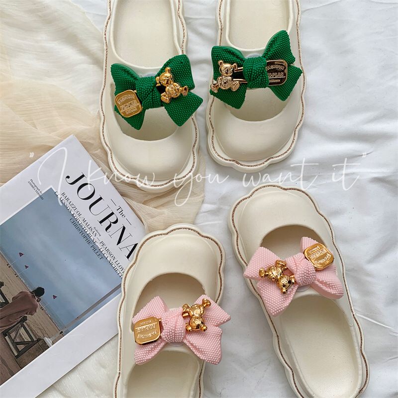 SHOEGALLERY TG1615 Sandal Pantai Wanita Import Sandal Pita Bow Beach Soft Empuk Lentur