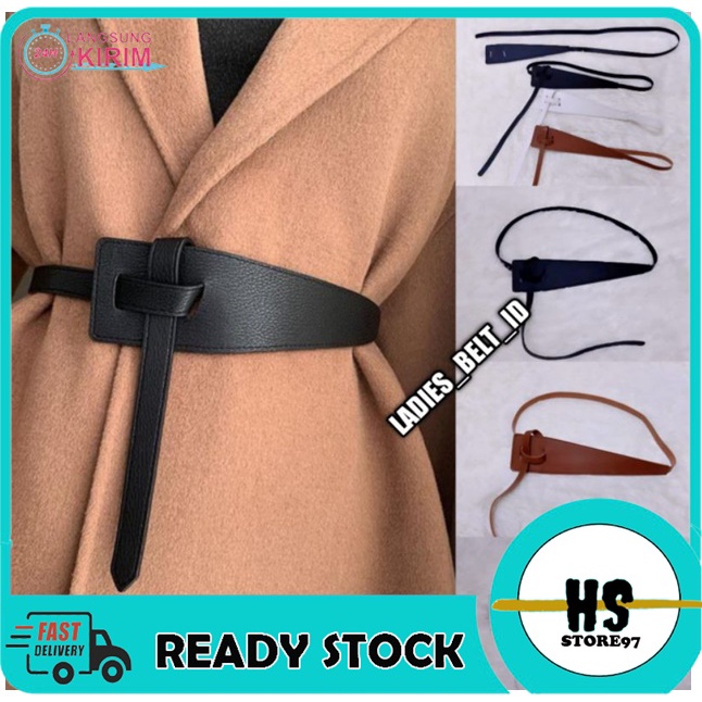 [BISA COD] Ikat Pinggang Belt Kulit Silang Ikat Pinggang Dress Lilit Silang Sabuk Wanita Fashion Kor