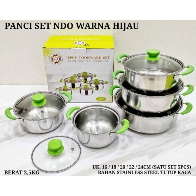 panci set royal star hijau