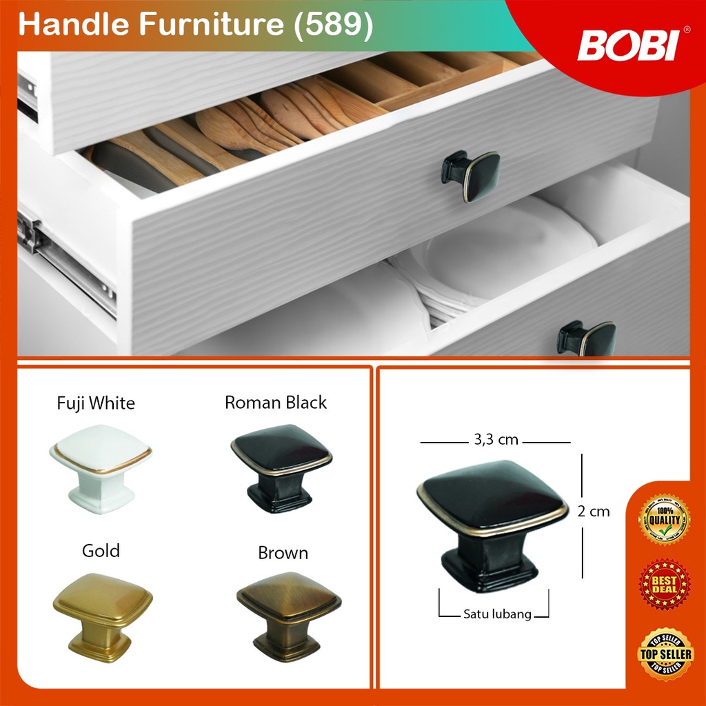 Handle Furniture /  Pegangan Pintu  kode 589 /  Pegangan Pintu,Laci, Lemari, Furniture Rumah Termurah - Warna Bervariasi