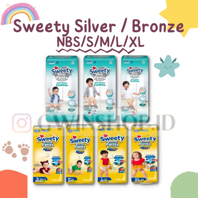 SWEETY SILVER SWEETY BRONZE PANTS NBS40/S32/M30/L28/XL26  - POPOK BAYI CELANA