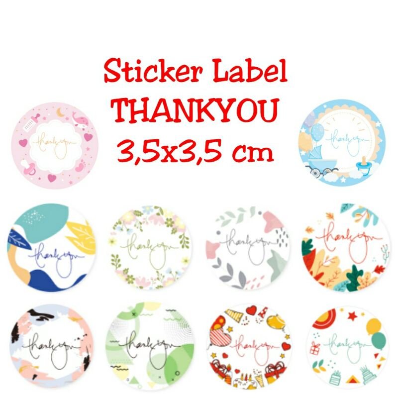 

STICKER LABEL THANKYOU 3,5x3,5 cm (8pcs)