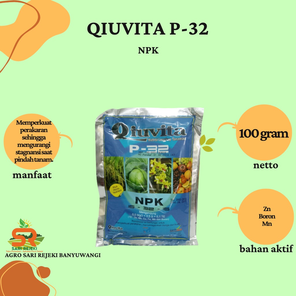 QIUVITA P-32 100 GRAM NPK