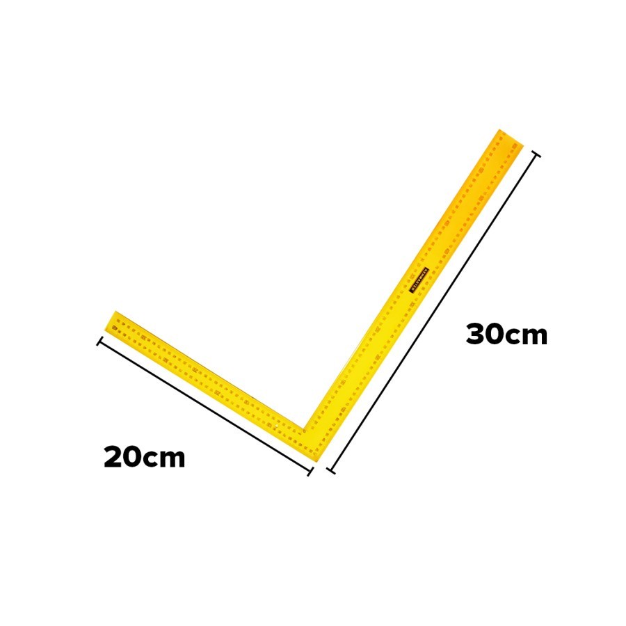 KENMASTER PENGGARIS 6 In Siku Baja 20 x 30 cm Tukang Carpenter Square