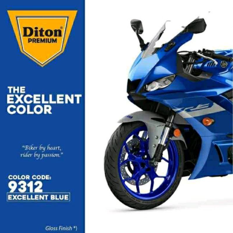 DITON PREMIUM Y 9312 EXCELLENT BLUE CAT SEMPROT SPRAY PAINT WARNA BIRU YAMAHA tahan bensin