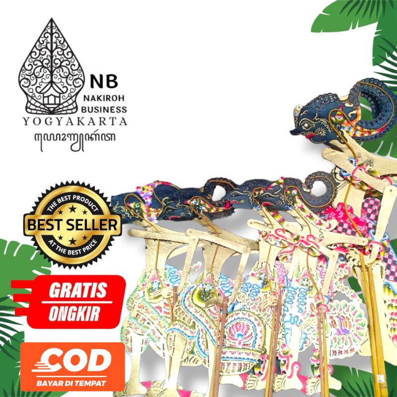 NAKIROHBUSINESS Wayang Kulit Asli Pandawa Lima Halus Standar Dalang