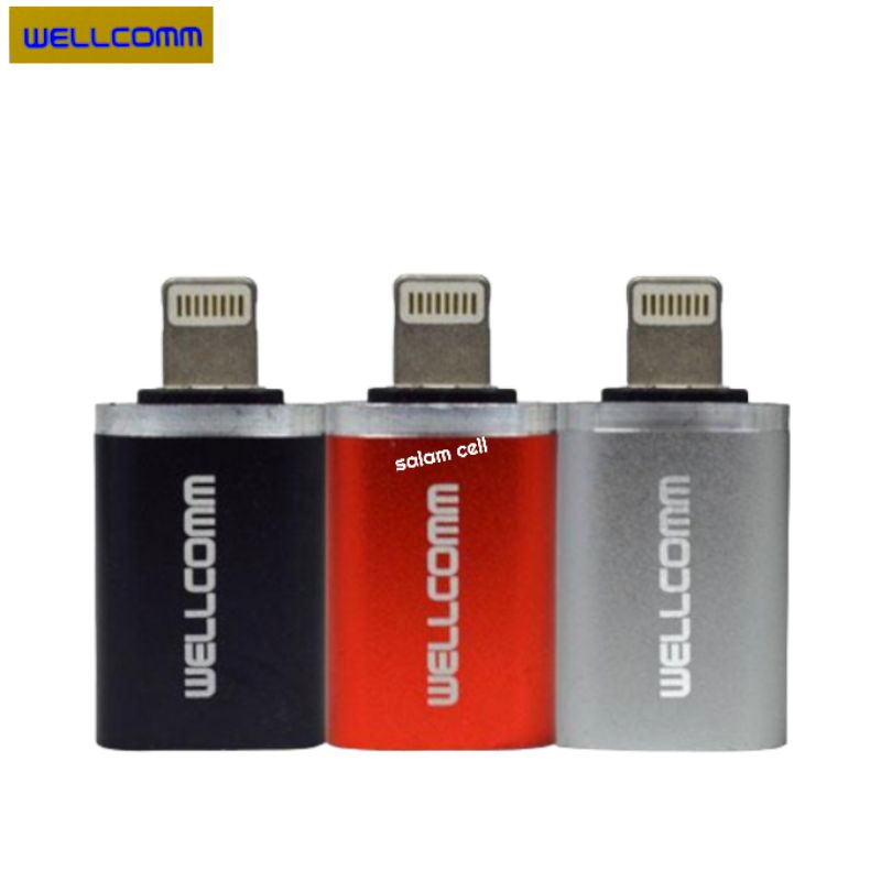 Otg iPhone to USB Otg Type-C Otg Micro USB Original Wellcomm Garansi Resmi