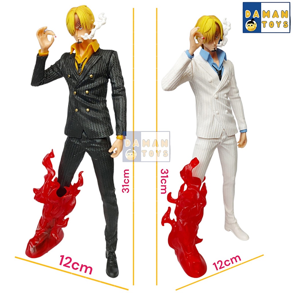 Action Figure Sanji GK Vinsmoke Suit  31Cm One Piece Anime Pajangan Koleksi