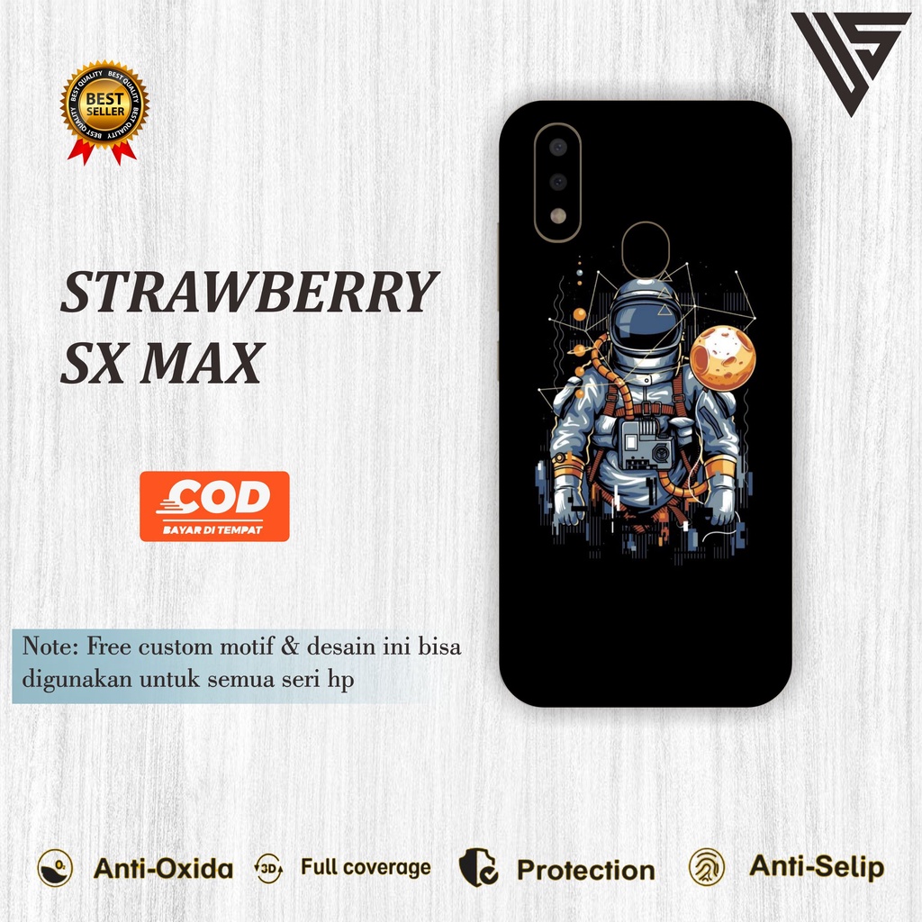 GARSKIN HANDPHONE STRAWBERRY SX MAX (ISI 2PCS)