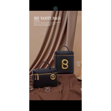 ALVA vanity bag buttonscarves black