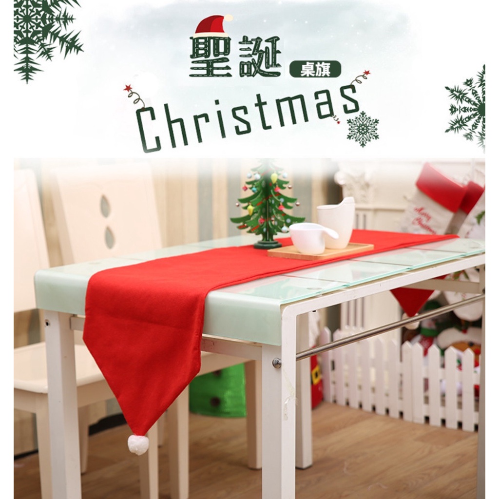 Christmas Table Runner Taplak Meja Panjang Nuansa Dekorasi Natal MODEL PANJANG 36 x 180 cm