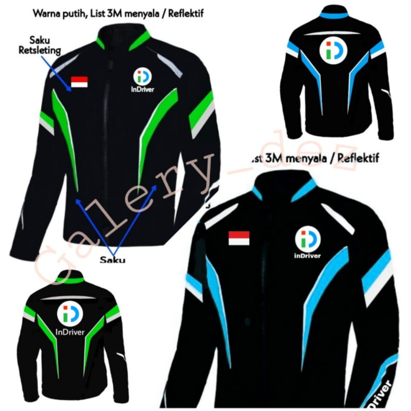 Jaket indriver Touring pria wanita