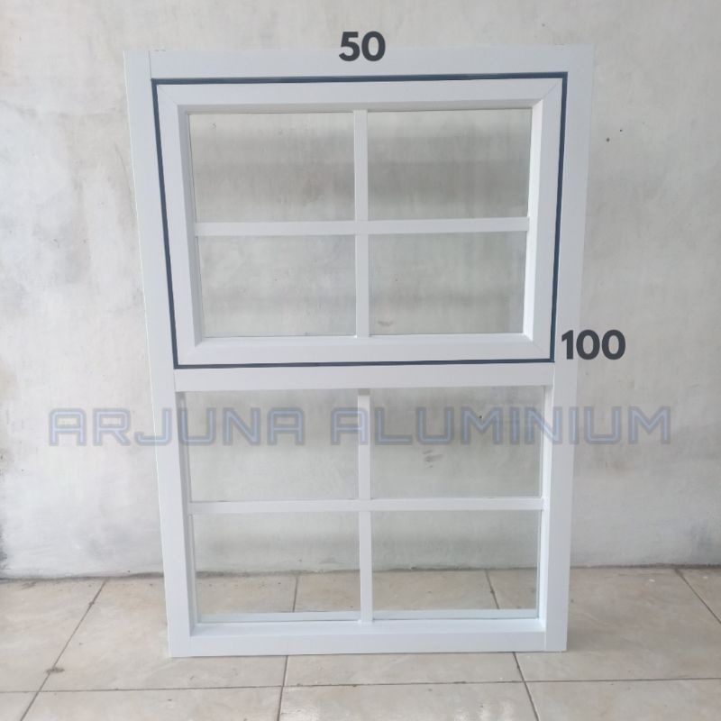Kusen Jendela Aluminium Ornamen Casement 100x50