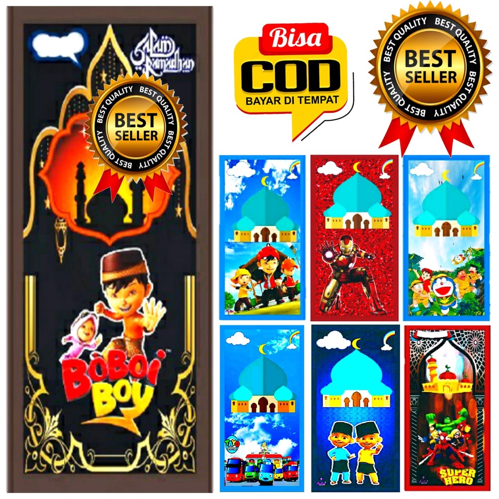 SAJADAH KARAKTER ANAK LAKI//SAJADAH KARAKTER ANAK PEREMPUAN//SAJADAH KARAKTER ANAK-ANAK//SAJADAH TRA