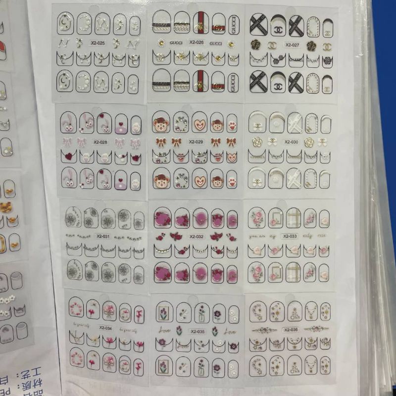 Stiker Decal Seni Kuku 3d Dekorasi Berbeda 39 Jenis, Aksesori Berbeda Decal/Decal Seni Kuku Stiker/Tempelan NAIL ART DECAL HIASAN KULU KUTEK MANICURE