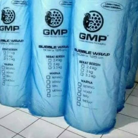 

Bubble Wrap Putih Merk GMP 1,25M X 50M GMP - GMP HITAM 2.1kg