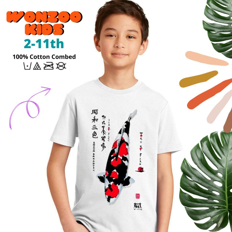 KAOS KOI ANAK ANAK TANCHO SHOWA ,SHOWA SHANSOKU(PREMIUM QUALITY)