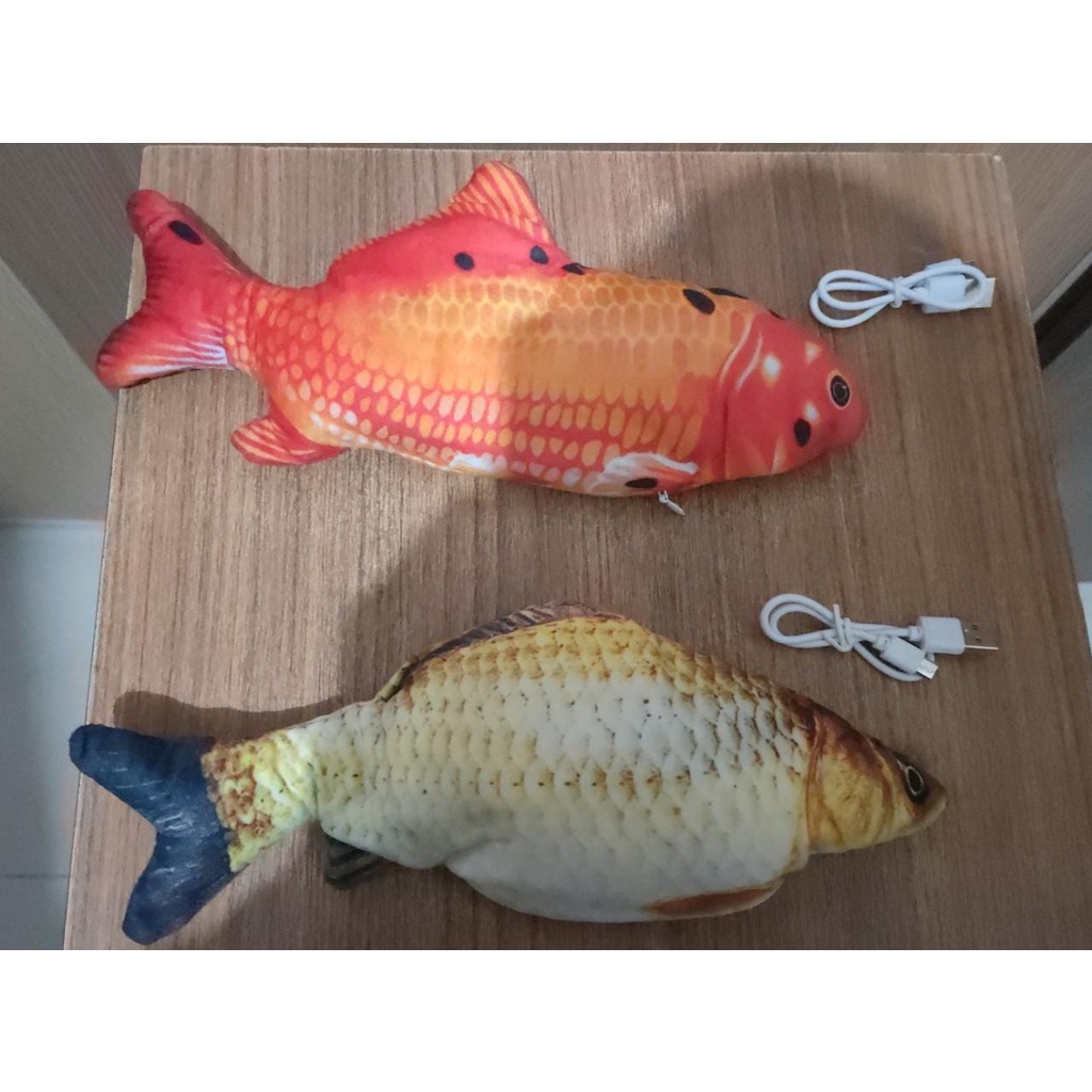 boneka bentuk ikan (bergerak )