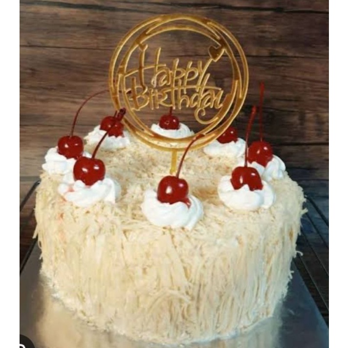 

Kue ulang tahun topping full keju / cake keju