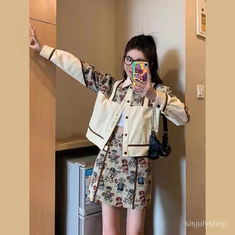 #Sisjuly# Wanita dupa angin kecil mengatur mode wanita senior baru rasa temperamen kemeja rok atas d