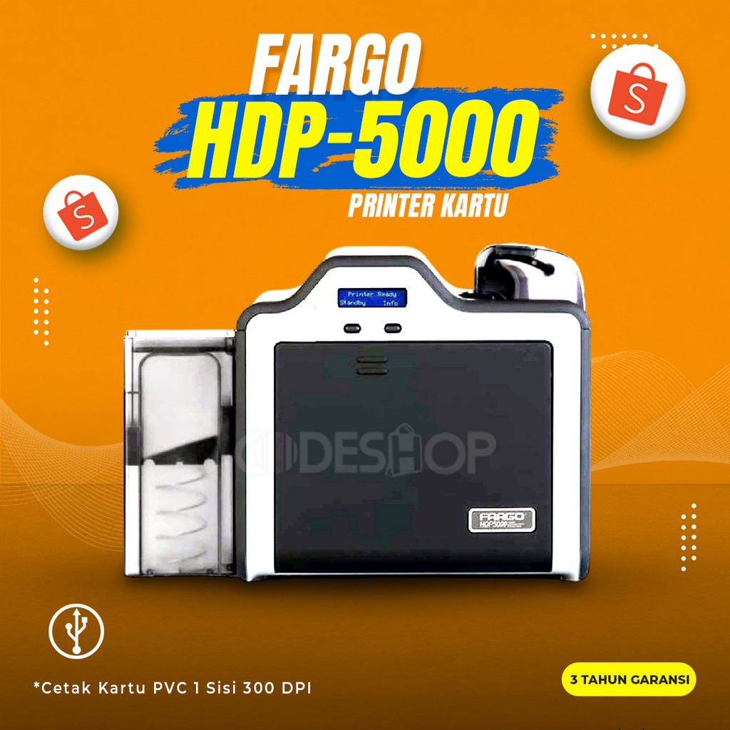 Jual Printer Kartu Fargo Hdp Single Side Id Card Pvc Shopee