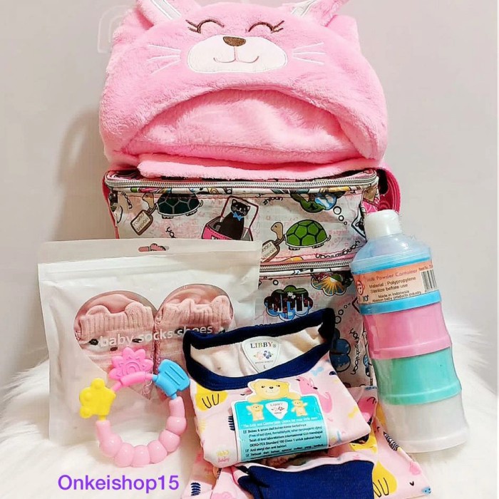 

(COD) Hampers Bayi / Kado Lahiran / Baby Gift Set / Kado Bayi / Premium - Pink