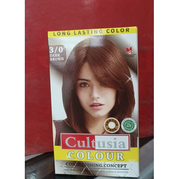 Cat Rambut CULTUSIA DARK BROWN 30ml
