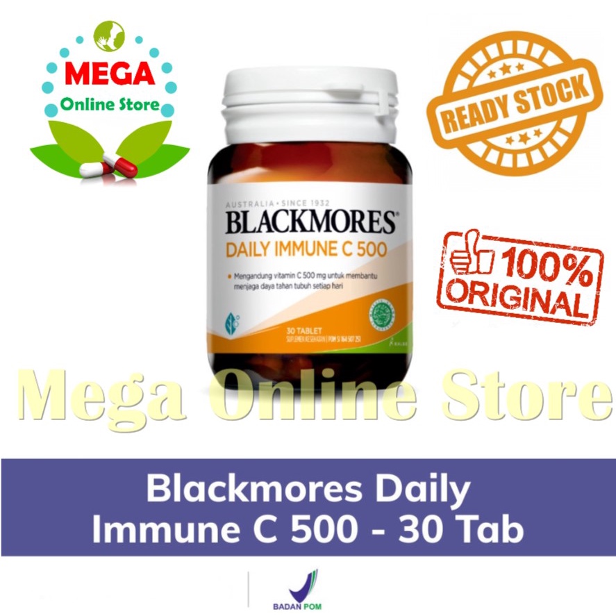 BLACKMORES Daily Immune C 500 mg BPOM KALBE - 30 Tablet