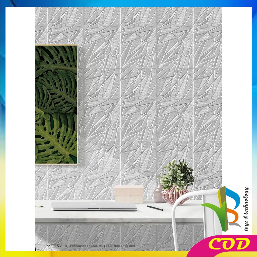 RB-C217 - C224 Wallpaper 3D Foam Motif / Wallfoam Sticker Dinding Kamar / Walpaper Dinding Bata