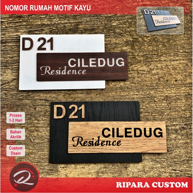 Nomor runah motif kayu timbul . Nomor rumah  aesthetic . Nomor rumah kayu  nomor rumah akrilik . nor