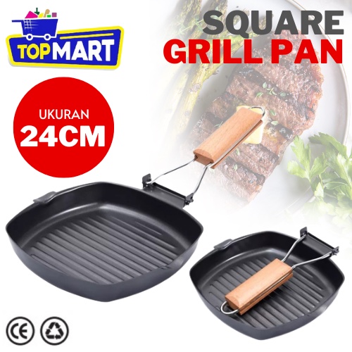 Jual Square Grill Pan Panggangan Masak Tempat Pemanggang Daging Alat Panggang Daging Alat