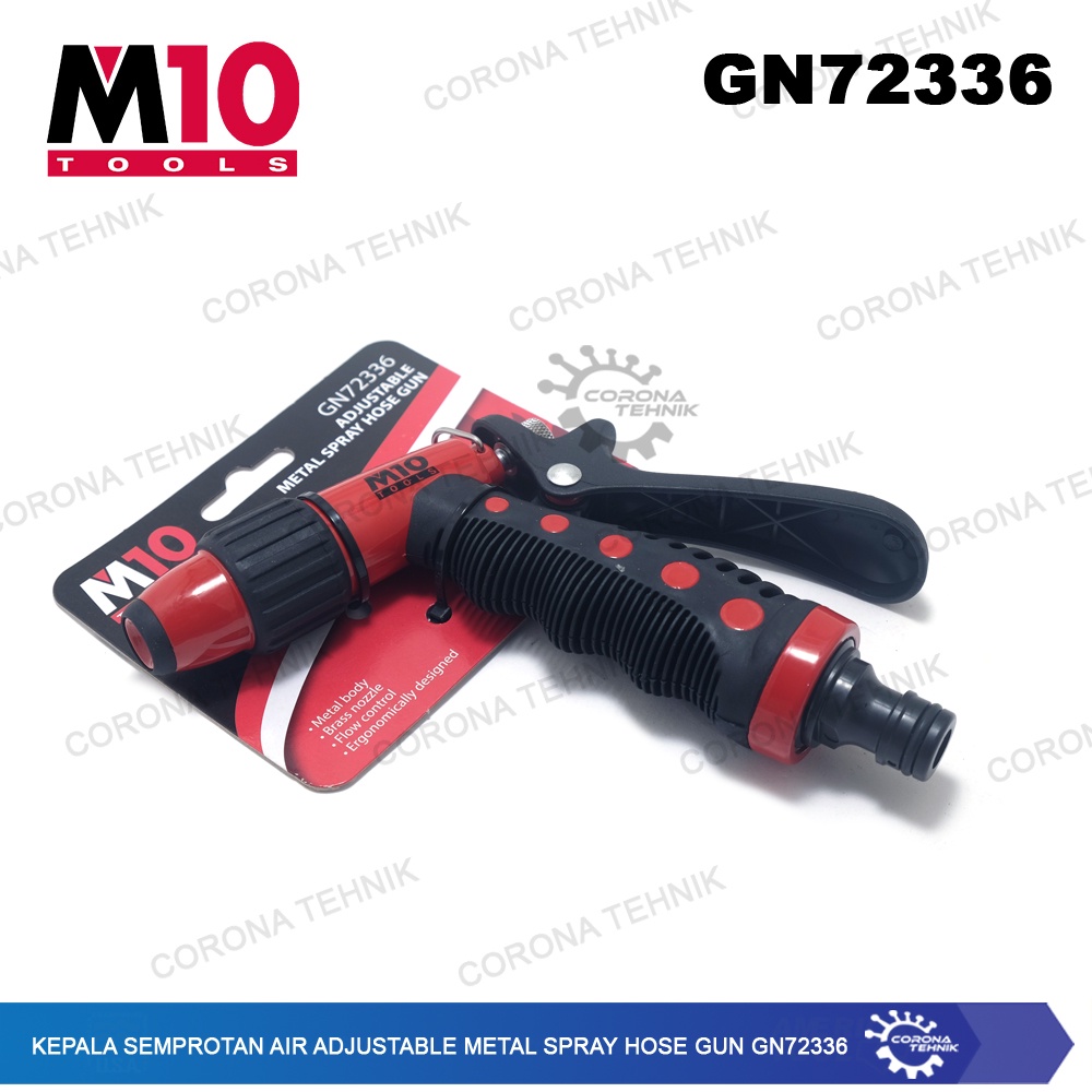 GN72336 - Kepala Semprotan Air Adjustable Metal Spray Hose Gun M10