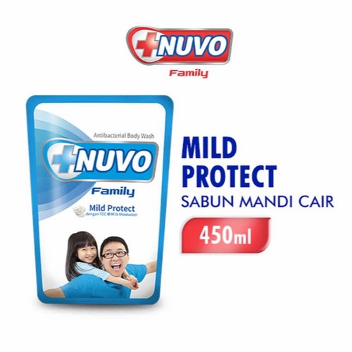 NUVO Family Body Wash Mild Protect Pouch 400ml