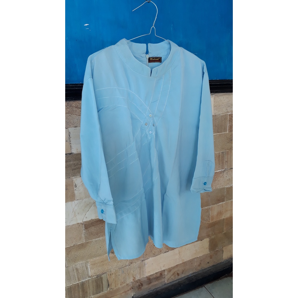 Blouse Biru Muda