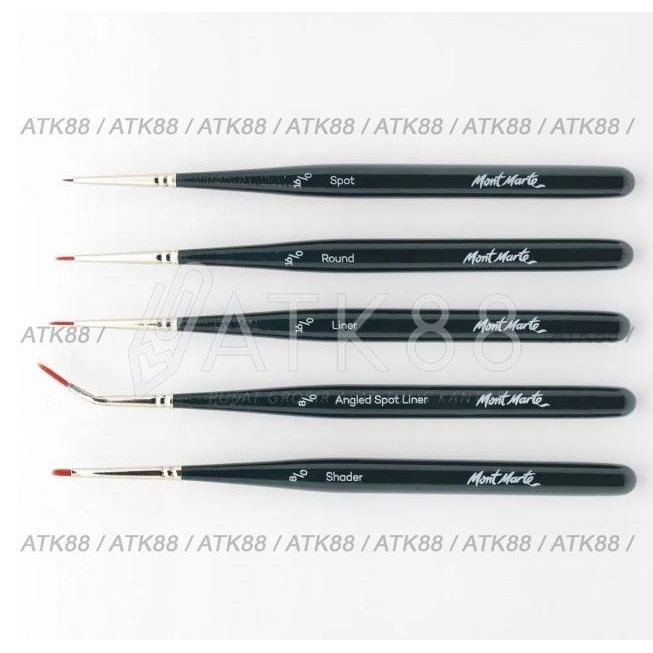 

Kuas Set Mini Detail Brushes Signature 5Pc Mont Marte #Bmhs0033 Best Seller