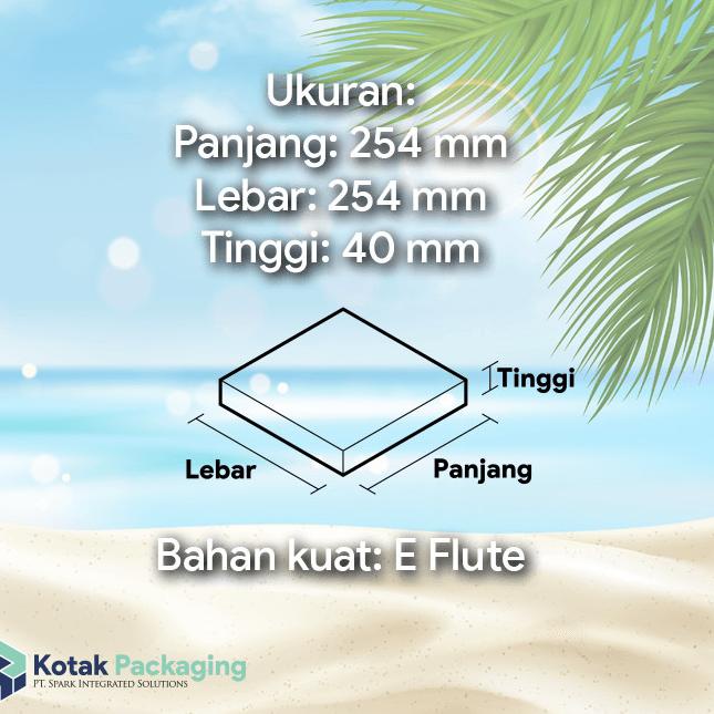 

Kardus Kotak Pizza 25 x 25 x 4 Kraft Cokelat Karton Kemasan Box pitsa