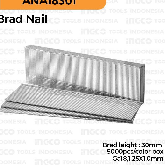 Brad Nail (F30) INGCO ANA18301 Refill Isi Nailer Paku Tembak T F 30 mm