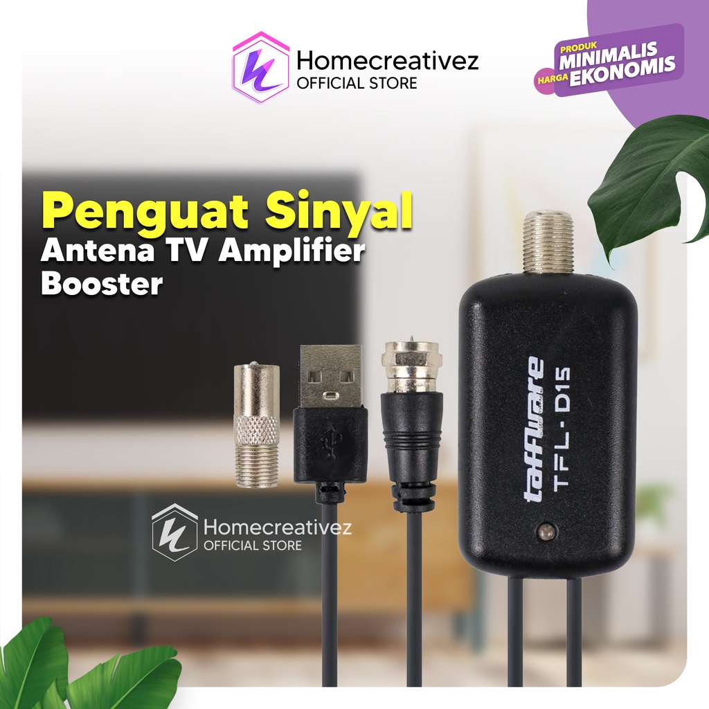 Penguat Sinyal Antena TV Amplifier Booster TV digital DVB-T, ISDB-T, DMB-T/H, ATSC dan DAB/FM radio HDTV