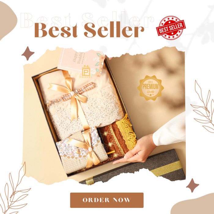 Mahar Paket Seserahan Hampers Hantaran Mukena Polkedy