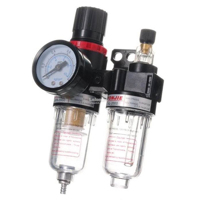 Mollar 1/4 Inch Double Air Filter Regulator - Filter Udara Kompresor